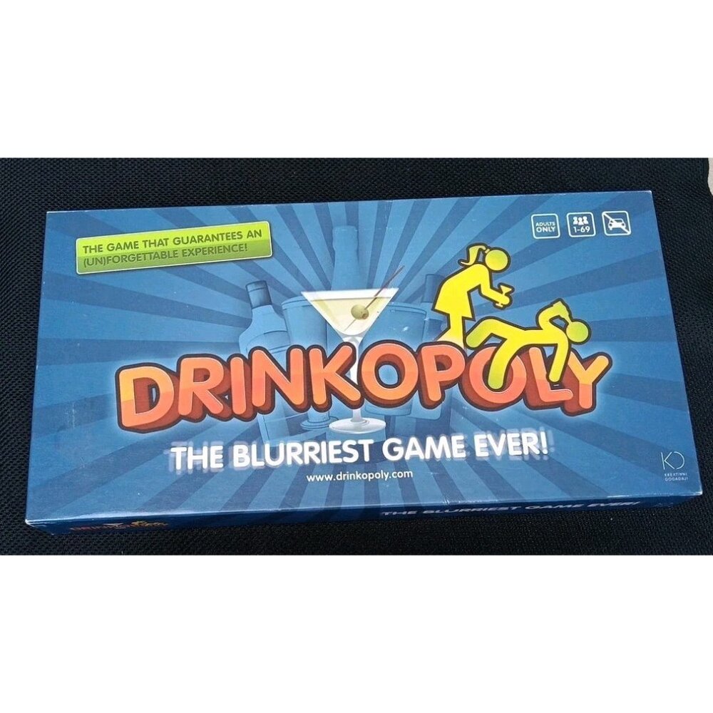Drinkopoly The Blurriest Game Ever! Adults Only! The Blurriest Game Ever